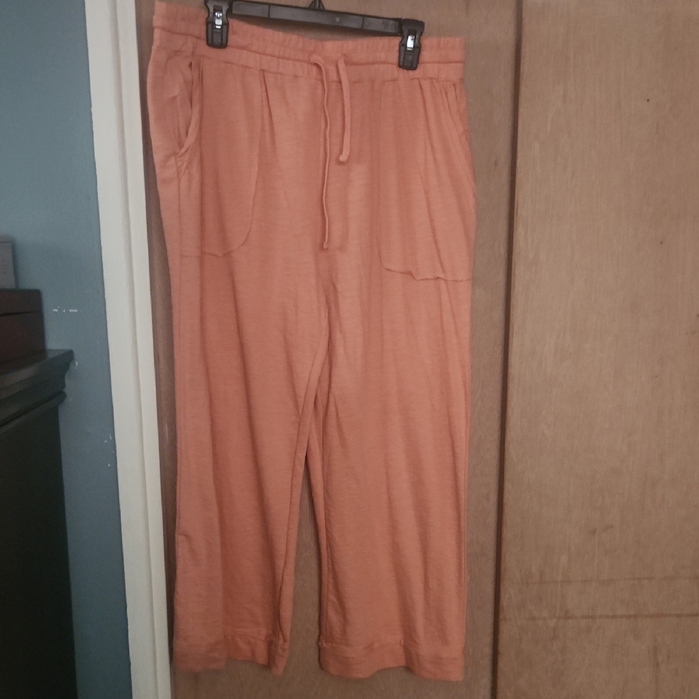 Orange Casual Pants